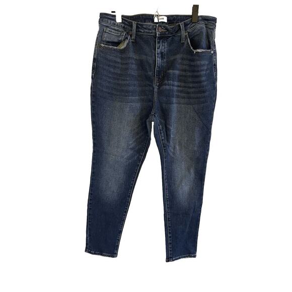 Ceros Jeans Women's 16 Sophia Mid Rise Straight Monterey Blue Denim Medium Wash - Picture 2 of 6